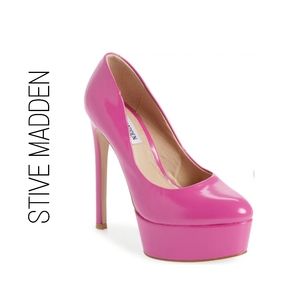 STEVE MADDEN Brenna Stiletto Platform Pumps, Womens, 7.5  (Magenta)